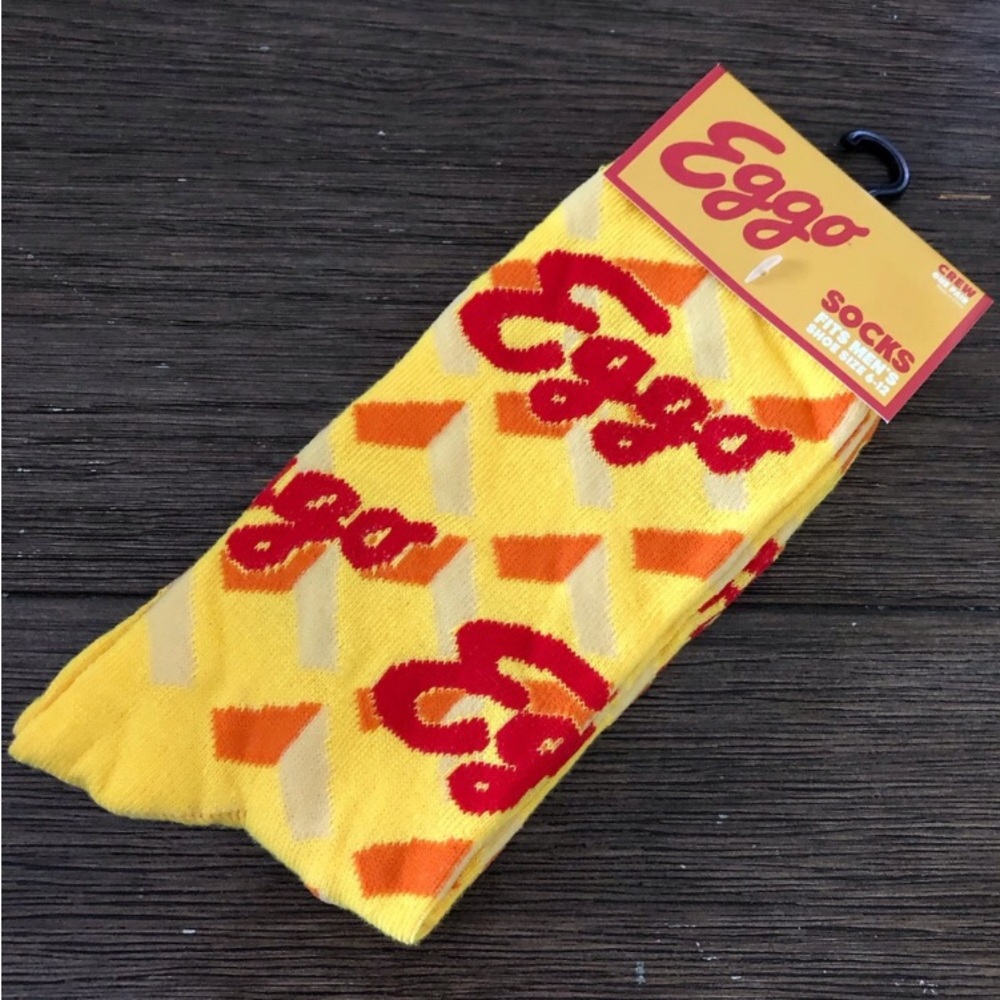 Eggo Food novelty men’s crew socks